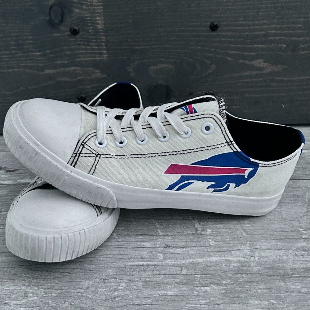 FOCO Buffalo Bills Women's Low Top Canvas Sneakers